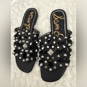 Sam EdelmanWomen's Beatris Studded Slide Sandals Size:7.5